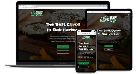 hillbilly gyros website mock up
